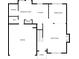 Layout of the first floor showcasing kitchen, living room, garage, and dining spaces at 1558 Autumn Wood Trl, Sugar Hill, GA 30518