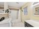 Cozy bathroom with shower and vanity, providing plenty of storage at 172 Shallow Ridge Ne Ln, Kennesaw, GA 30144