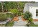 Beautiful landscaping with stone retaining walls and walkway enhancing the home's curb appeal at 2374 Havenridge Nw Dr, Atlanta, GA 30305