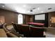 Community theater room equipped with tiered seating, projector, and pool table at 3777 Peachtree Ne Rd # 1007, Atlanta, GA 30319