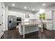Open kitchen featuring an island, granite countertops, and stainless steel appliances at 628 Avondale Hills Dr, Decatur, GA 30032