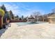 Community pool with a cover featuring a gazebo, promising relaxation and recreation at 2050 Federal Rd, Roswell, GA 30075