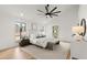 Bright main bedroom has natural light from multiple windows at 8700 Mount Rushmore Dr, Alpharetta, GA 30022