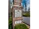 The Forest at Huntcliff Condominiums street sign at 8740 Roswell Rd # 5G, Sandy Springs, GA 30350