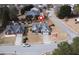 Overhead shot of a brick home with a well-maintained yard and a 'For Sale' sign, highlighting the property's location at 942 Fairmont Park Dr, Dacula, GA 30019