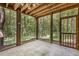 View of screened porch area at 6464 Westerly Way, Douglasville, GA 30135