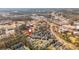 Stunning aerial view of a neighborhood with lush greenery and convenient access to nearby amenities at 385 Rowes Cir, Alpharetta, GA 30009