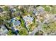 Aerial view of an estate showing landscaping, a swimming pool, and manicured lawns at 479 Argonne Nw Dr, Atlanta, GA 30305