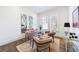 Bright office with minimalist design, accent mirrors and built-in shelving at 479 Argonne Nw Dr, Atlanta, GA 30305