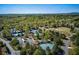 Scenic aerial view showcasing the neighborhood's community areas, lush greenery, and winding roads under a clear sky at 4260 River Club Dr, Cumming, GA 30041