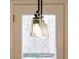 Stylish three bulb light fixture hanging in front of door at 121 Priestwood Ln, Acworth, GA 30102