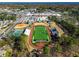 Aerial view of nearby baseball, tennis, football field and shopping at 2814 Pine Meadow Dr, Marietta, GA 30066