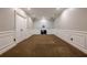 Finished basement featuring carpet flooring, a fireplace, and recessed lighting at 5825 Laurel Oak Dr, Suwanee, GA 30024