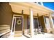 Charming front door with wreath, sidelights and stacked stone accents at 95 Gorham Gates Dr, Hiram, GA 30141