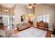 Spacious living room with hardwood floors and an open concept design at 95 Gorham Gates Dr, Hiram, GA 30141