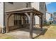 Covered outdoor patio area with wooden beams at 4325 Bellview Ln, Duluth, GA 30097