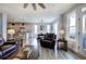 Bright and airy living room connects to the kitchen and dining area with easy access to the deck at 64 Roberson Ne Dr, Cartersville, GA 30121