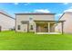Lush backyard with a covered patio, perfect for outdoor entertaining and relaxation at 2167 Dodson Woods Dr, Fairburn, GA 30213