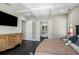 Stylish main bedroom with hard wood floors, coffered ceilings, and access to a gorgeous ensuite bathroom at 3141 Buck Branch Sw Rd, Conyers, GA 30094
