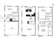 Detailed floor plan showcasing the layout of this three-story home at 2000 Ocean Nw Dr, Atlanta, GA 30318