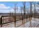 Enjoy the scenic view from this wood deck with lovely vistas and a serene outdoor space at 448 Buckingham Dr, Marietta, GA 30066