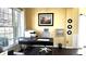 Bright office space with hardwood floors, a large window, neutral paint, and trim details at 2674 Misty Rock Cv, Dacula, GA 30019