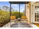 Charming patio with seating, a brick wall, and access to the home's interior at 1261 Lavista Ne Rd # E9, Atlanta, GA 30324