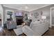 Cozy living room showcases fireplace, hardwood floors, and neutral-toned furniture at 2077 Towne Mill Ave, Canton, GA 30114