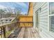 Exterior deck area with wooden railings offering a private outdoor space with views of the surrounding neighborhood at 2819 Hillside Way, Decatur, GA 30034
