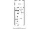 Detailed floor plan showing layout of bedroom, bath, hall, garage, and foyer at 2819 Hillside Way, Decatur, GA 30034