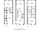 Three floor plans showing level 1, 2 and 3 layouts at 2819 Hillside Way, Decatur, GA 30034