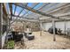 Beautiful stone patio with pergola, outdoor furniture, and space for entertaining guests at 6325 S Summers S Cir, Douglasville, GA 30135