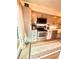 Updated kitchen features stainless steel appliances, shaker cabinets and wood flooring at 1044 Mariners Ct, Stone Mountain, GA 30083