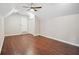 Bright bedroom with vaulted ceiling, hardwood floors, and natural light at 1920 Rocky Mill Ln, Lawrenceville, GA 30044