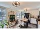 Bright kitchen with butcher block island, modern appliances, and ample cabinet space at 3619 Elinburg Ne Ct, Buford, GA 30519