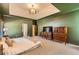 Spacious main bedroom with recessed ceilings and plenty of natural light at 3619 Elinburg Ne Ct, Buford, GA 30519