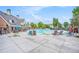 Resort-style pool with plenty of seating options and lush landscaping at 847 Venture Sw Way, Atlanta, GA 30331