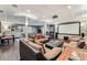 Spacious finished basement with a projector screen, comfortable seating, and a billiards area at 2205 Parliament Dr, Lawrenceville, GA 30043