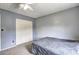 Comfortable bedroom with carpet flooring, neutral walls, and closet at 4090 Mark Todd Ct, Hoschton, GA 30548