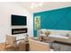 Bright living room features hardwood floors, fireplace, and lots of natural light at 580 Hutchens Se Rd, Atlanta, GA 30354