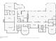 This floor plan shows the layout of the home's basement with several rooms and living areas at 10 Club Ct, Alpharetta, GA 30005