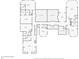 Detailed second floor plan showing multiple bedrooms, bathrooms, and closet spaces at 10 Club Ct, Alpharetta, GA 30005