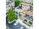 Beautiful aerial view of modern townhouses with rooftop terraces and convenient parking at 1199 Huff Rd # 121, Atlanta, GA 30318