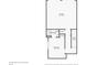 Floorplan of basement with bedroom, bathroom, garage, closets, and stairs at 1199 Huff Rd # 121, Atlanta, GA 30318