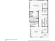 Floorplan of level 2 with bedrooms, bathrooms, closets, laundry and balcony at 1199 Huff Rd # 121, Atlanta, GA 30318