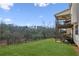 View of the backyard, porch, and house at 4270 Pleasant Woods Dr, Cumming, GA 30028