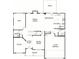 Detailed floor plan of the home, highlighting the layout of the rooms and garage at 4270 Pleasant Woods Dr, Cumming, GA 30028