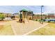 Wood and green playground in a common area, with other recreational amenities nearby at 4270 Pleasant Woods Dr, Cumming, GA 30028