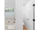 Bathroom with tub and separate toilet room at 3529 Riverview Approach, Ellenwood, GA 30294