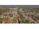 Bird's-eye neighborhood perspective featuring mature trees, neighborhood streets, and property location at 3310 Bryan Way, Marietta, GA 30008
